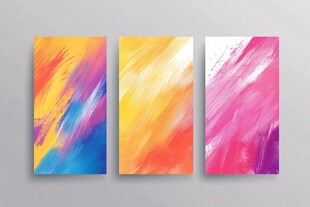 抽象多彩艺术挂画