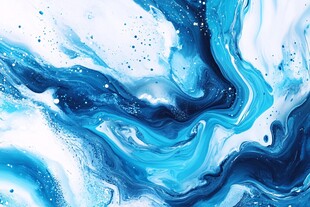 蓝色流体艺术抽象纹理图案