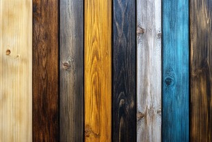 多彩木板纹理展示