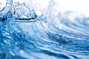 灵动水花 蓝色水波瞬间