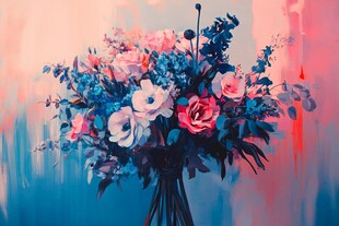 梦幻多彩花卉插花艺术