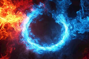 冰火交融炫彩火焰特效