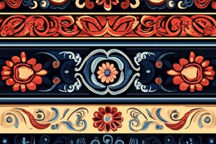 传统复古花纹图案设计