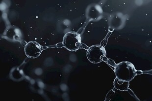 微观分子结构梦幻展示