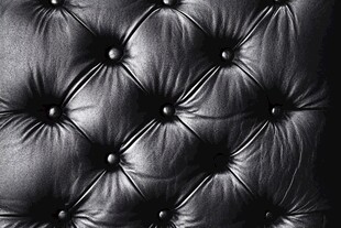 黑色皮革软包纹理特写