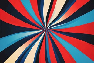 放射状多彩条纹背景图案