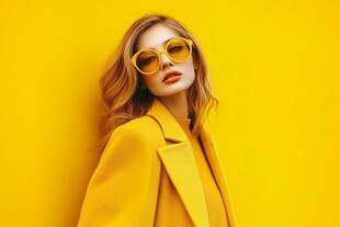 时尚女郎的亮眼黄色穿搭