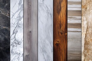 多样材质地板展示