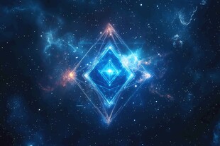 梦幻星际中的璀璨几何图案