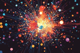 绚丽色彩爆炸特效背景图