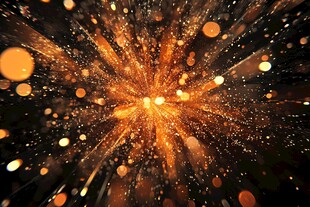 炫彩粒子爆炸特效背景图