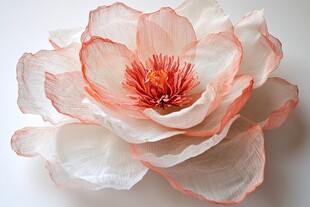 粉色系精美手工仿真花朵