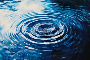 水面涟漪 灵动的水之波纹