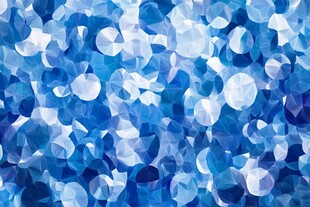 梦幻蓝色几何光斑背景