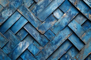 蓝色交错金属纹理背景