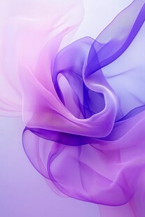 梦幻紫粉飘带丝绸质感图