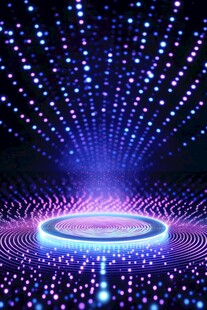 梦幻炫彩科技感光影背景