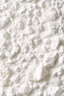 细腻白色粉末纹理特写