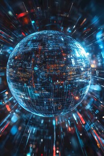 科技感数字地球动态图景
