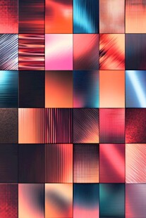 炫彩几何渐变背景图案