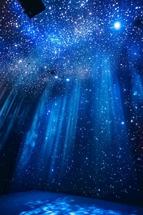 梦幻星空投影室内场景