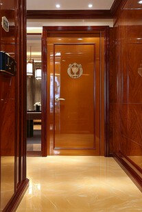 豪华木质入户门走廊空间