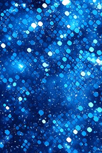 梦幻蓝色光斑闪烁背景图