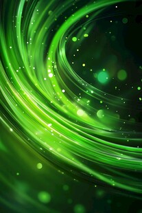 绿色动感光效漩涡背景图