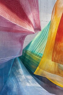 五彩斑斓的轻薄织物