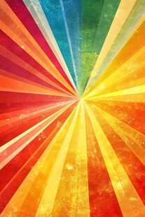 放射状多彩复古光线背景