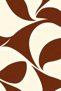 棕白抽象几何花纹图案