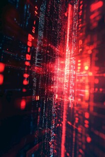 炫彩数字光线科技背景图