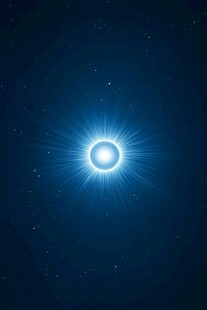 夜空中闪耀的神秘光球