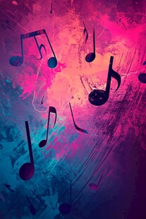梦幻音符背景图
