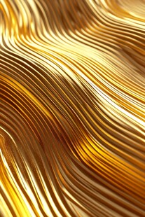 金色波浪纹理背景图