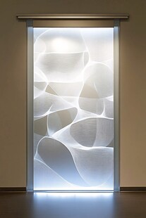 梦幻几何透光艺术玻璃门