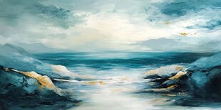 梦幻海景 天空海洋的交融