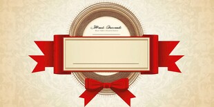 复古风标签装饰设计图