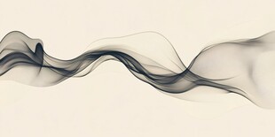 水墨烟雾动感抽象线条图
