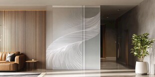 现代简约风室内玻璃隔断设计