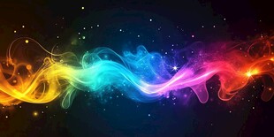 绚丽多彩梦幻光效背景图