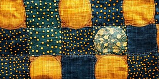 多彩拼布图案纹理