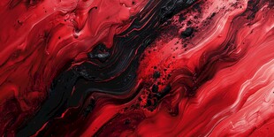 红色黑纹流体艺术纹理