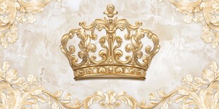 奢华金色皇冠复古装饰图