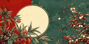 中式花鸟背景图