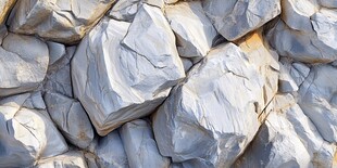 灰白嶙峋石块堆积景象