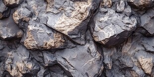 粗糙岩石墙面纹理特写