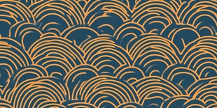 中式海浪纹图案设计