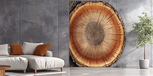 原木风客厅墙面装饰画