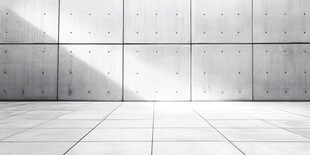 灰白极简风空旷混凝土空间